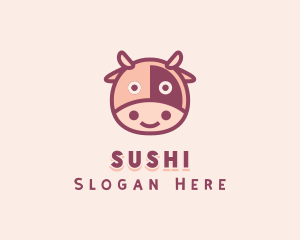 Cute Cow Dairy logo design