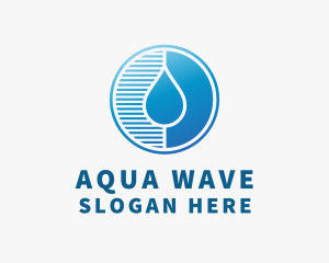 Droplet - Water Droplet Lines logo design