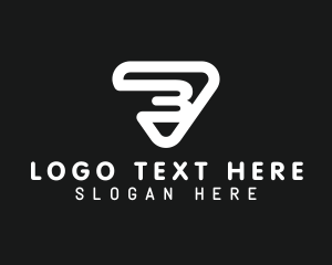 Black And White - Generic Triangle Letter B logo design