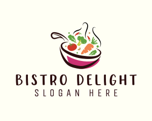 Healthy Vegetable Pan logo design