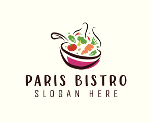 Healthy Vegetable Pan logo design