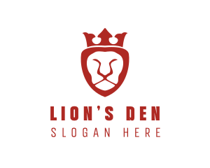 Red Lion King logo design