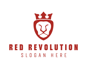 Red Lion King logo design