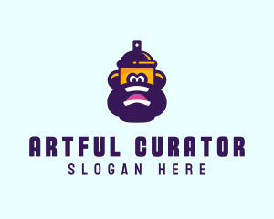 Cartoon Spray Paint logo design