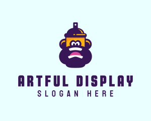 Cartoon Spray Paint logo design