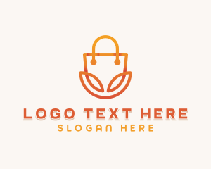 Paper Bag - Lotus Online Shopping logo design