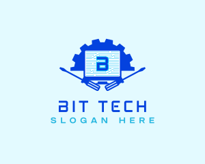 Computer Tech Repair logo design