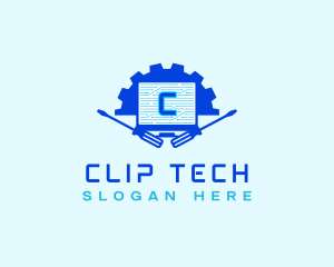 Computer Tech Repair logo design