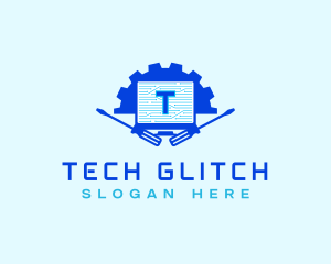 Computer Tech Repair logo design