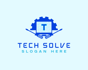 Computer Tech Repair logo design