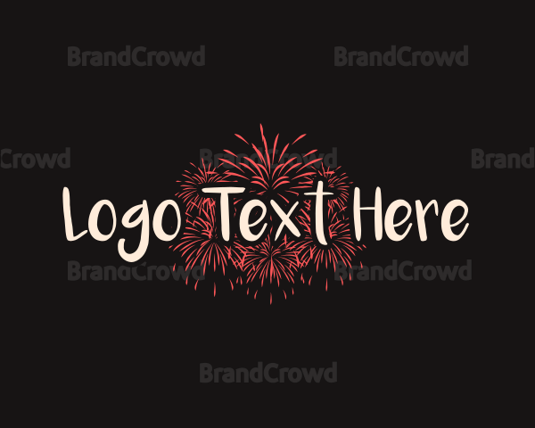 Fireworks Celebration Holiday Logo