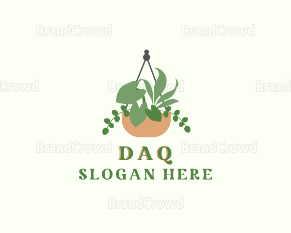 Hanging Garden Plant Logo
