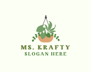 Hanging Garden Plant Logo