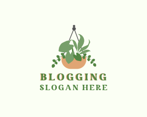 Decorative - Hanging Garden Plant logo design