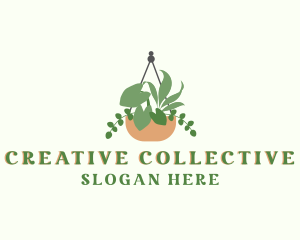 Hanging Garden Plant logo design