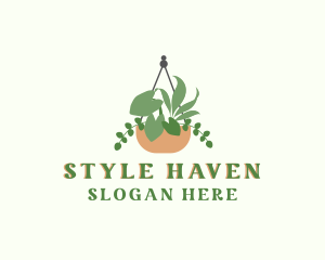 Souvenir Shop - Hanging Garden Plant logo design