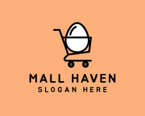 Egg Shopping Cart logo design