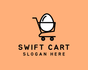 Egg Shopping Cart logo design