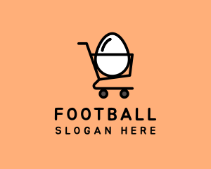 Market - Egg Shopping Cart logo design