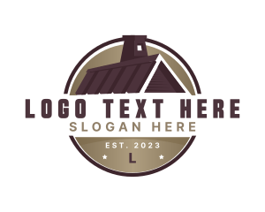 Roofing - House Roofing Chimney logo design