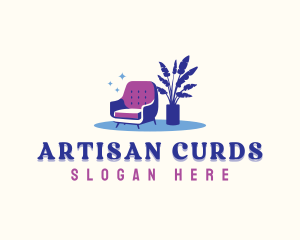 Armchair Plant Furniture logo design