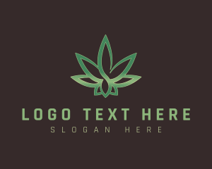 Hemp - Green Infinite Cannabis logo design
