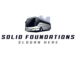 Bus Tour Transport Logo