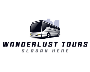 Bus Tour Transport logo design