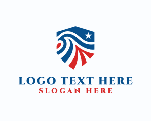 Election - Eagle America Shield logo design
