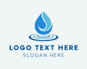 Sustainable - Water Sustainable Droplet logo design