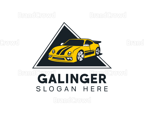 Auto Racing Car Logo