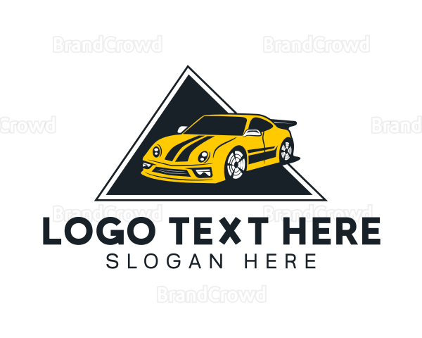 Auto Racing Car Logo