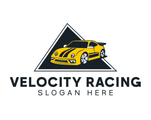 Auto Racing Car logo design