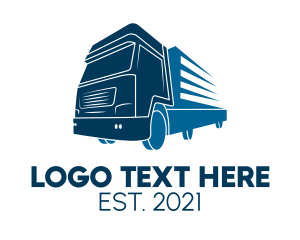 Fast - Transportation Automotive Truck logo design