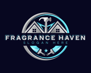 Hammer Realty Renovation logo design