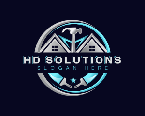 Hammer Realty Renovation logo design