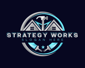 Hammer Realty Renovation logo design