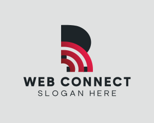 Internet - Internet Connection Letter R logo design