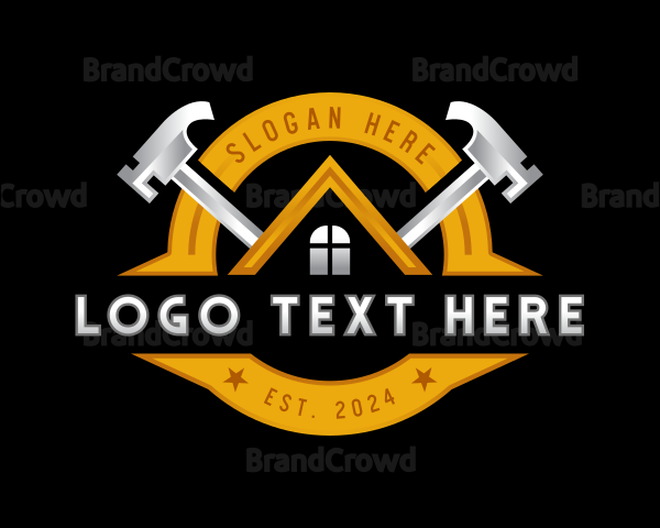 Hammer Carpentry Repair Logo