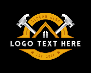 Refurbish - Hammer Carpentry Repair logo design