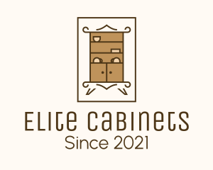 Cabinet - Wooden Ceramic Cabinet logo design