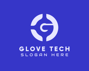 Blue Letter G Circle logo design