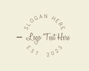 Handwritten - Minimalist Cursive Business logo design