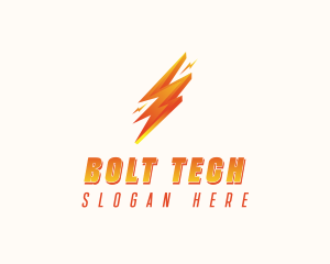 Lightning Bolt Power logo design