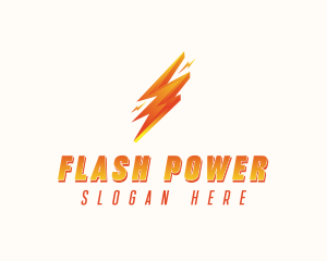 Lightning Bolt Power logo design