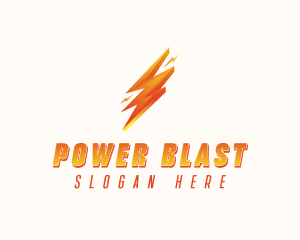 Lightning Bolt Power logo design