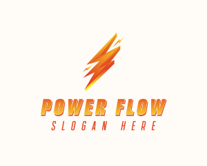 Lightning Bolt Power logo design