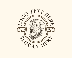 Vintage Pet Dog logo design