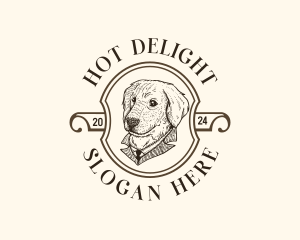 Vintage Pet Dog logo design