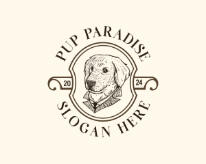 Vintage Pet Dog logo design